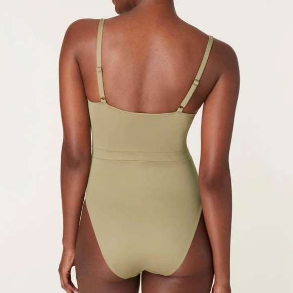 NWT ANDIE The Samoa One-Piece Swimsuit olive beige medium large - Picture 2 of 5